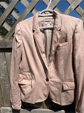J. Crew Blazer Jacket in Soft Blush Pink. Ladies 12.